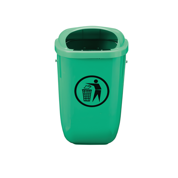 Corbeille de rue 50L
