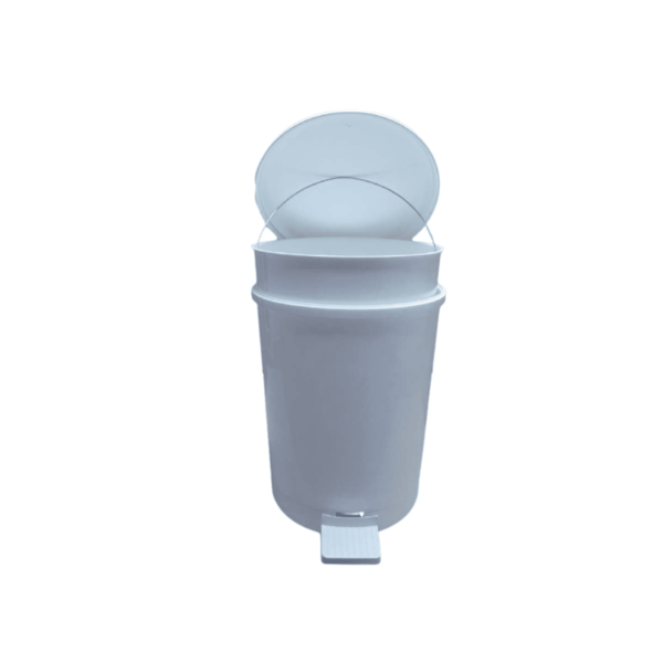 Poubelle plastique ronde à pédale – Image 3