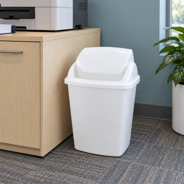 Poubelle à couvercle basculant 10 L à 50 L — Plastique