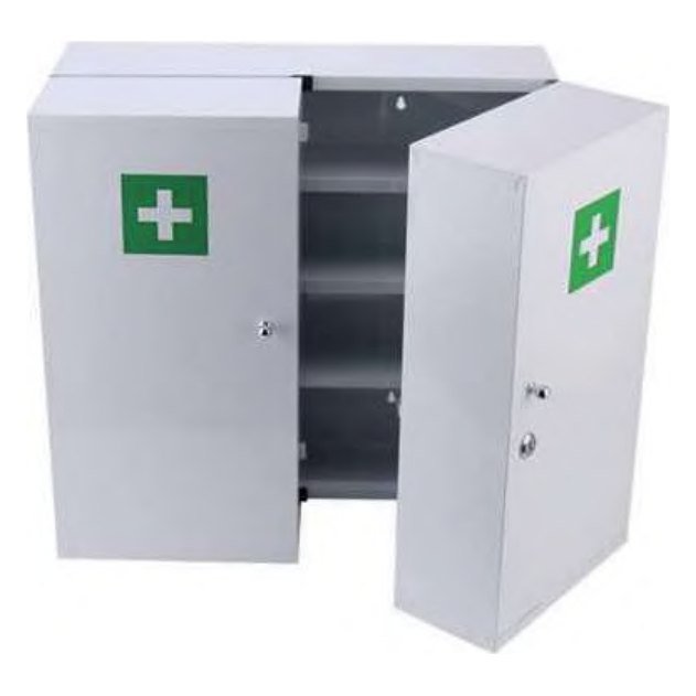 Armoire à pharmacie 2 portes — Métal