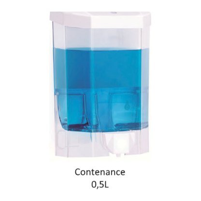 Distributeur manuel savon/gel 0,5 L et 1 L — ABS