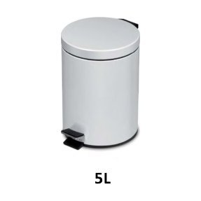 Poubelle à pédale inox 3 L à 30 L — Epoxy blanc