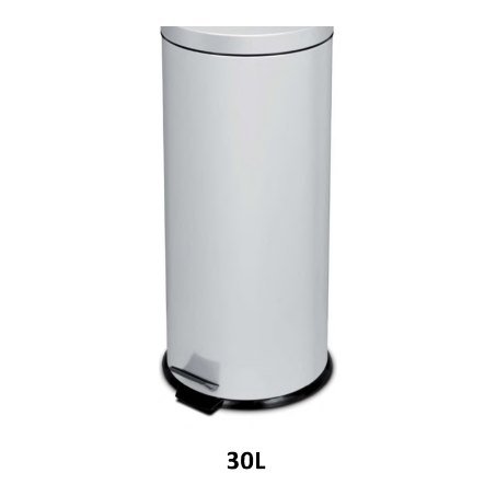 Poubelle à pédale inox 3 L à 30 L — Epoxy blanc
